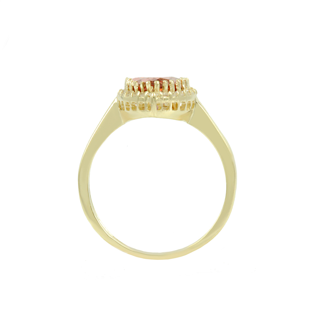 Δαχτυλίδι Κίτρινος χρυσός Κ14 με ημιπολύτιμες πέτρες Κωδικός 008205