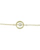 Βραχιόλι Κύκλος Κίτρινος χρυσός K14 με μαργαριτάρι Κωδικός 008486