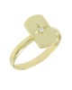 Δαχτυλίδι Κίτρινος χρυσός Κ14 με διαμάντι Κωδικός 008580