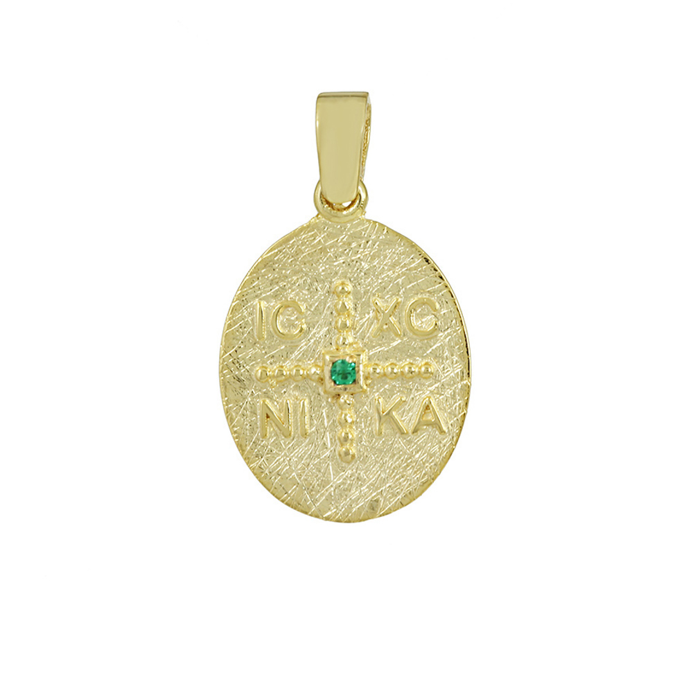 Κωνσταντινάτο Κίτρινος χρυσός K14 με ημιπολύτιμη πέτρα Κωδικός 008604
