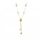 Νecklace Yellow gold K14 with pearls Code 008673