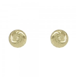Earrings Ball shape Yellow gold K14 Code 008911