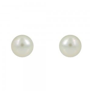 Earrings Yellow gold K14 with Akoya pearl Code 009044