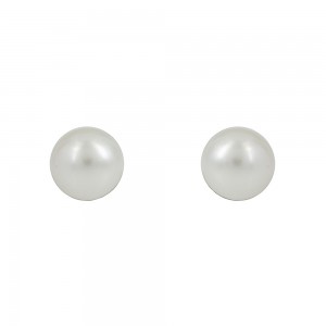 Earrings White gold K14 with Akoya pearl Code 009048