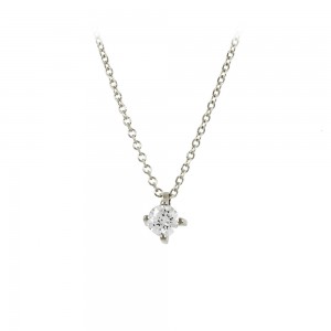 Necklace White gold K14 with diamond Code 009313