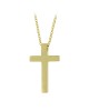 Σταυρός με αλυσίδα, Κίτρινος χρυσός Κ14 Κωδικός 010852