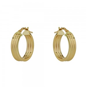 Earring rings Yellow gold K14 Code 011068