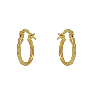 Earring rings Yellow gold K14 Code 011071
