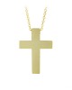 Cross with chain, Yellow gold K14 Code 011311