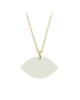 Κολιέ Μάτι Κίτρινος χρυσός K14 με Corian Κωδικός 011329