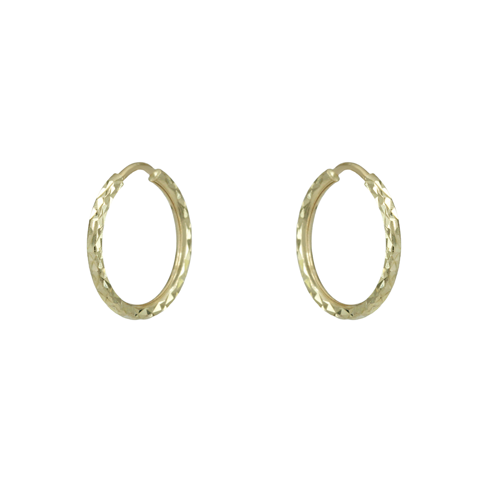 Earring rings Yellow gold K14 Code 011383