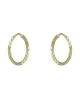 Earring rings Yellow gold K14 Code 011383