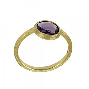 Ring Yellow gold K14 with Amethyst Code 011474