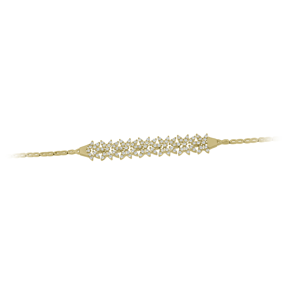 Βραχιόλι Κίτρινος χρυσός K14 με ημιπολύτιμες πέτρες Κωδικός 011499
