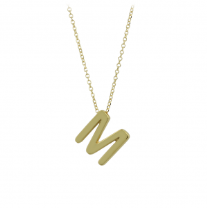 Necklace Monogram Yellow gold K14 Code 011614
