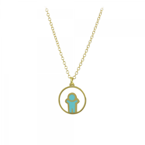 Necklace Boy Yellow gold K14 with ceramic Code 011626