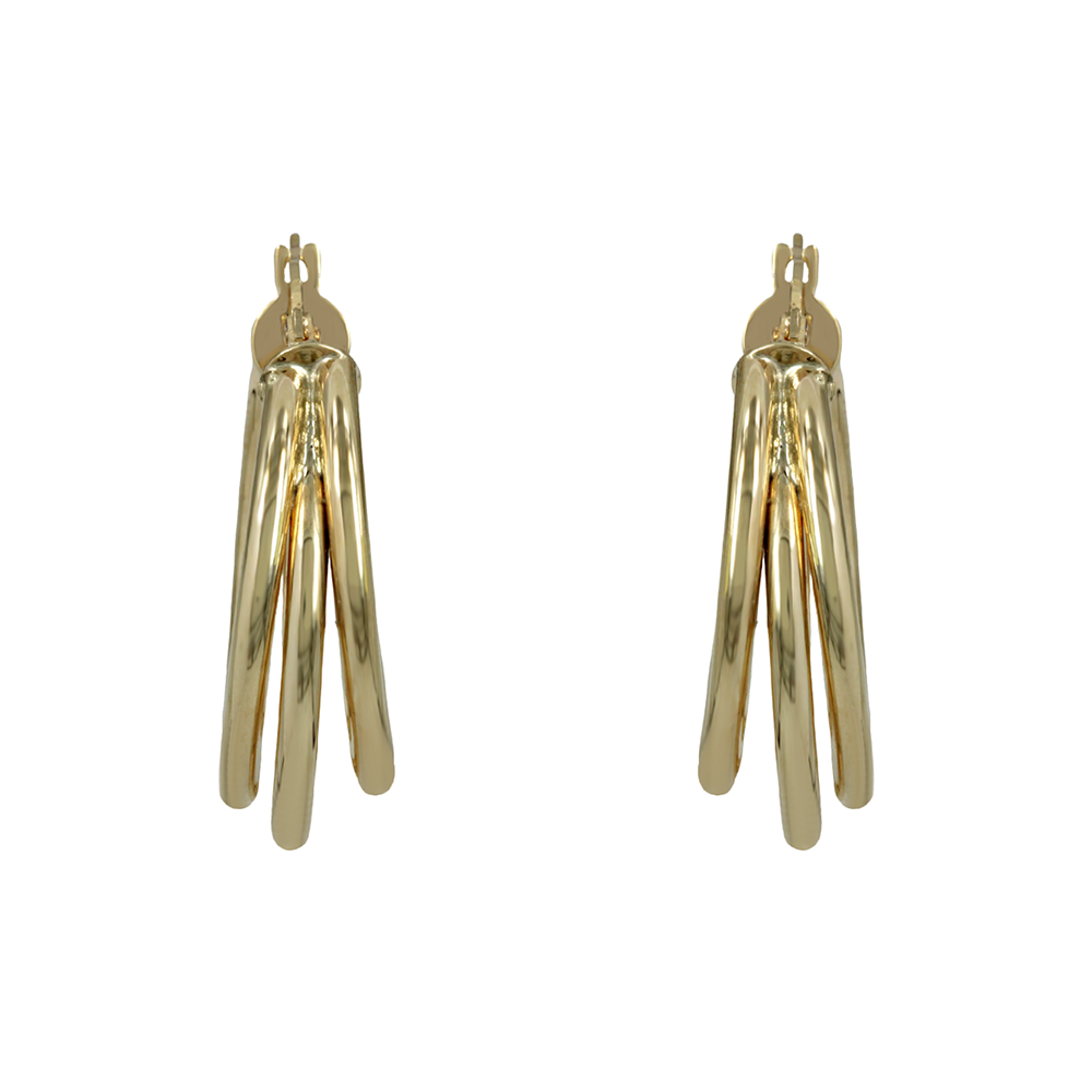 Earring rings Yellow gold K14 Code 011800