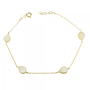 Bracelet Yellow gold K14 Mother of pearl Code 011830