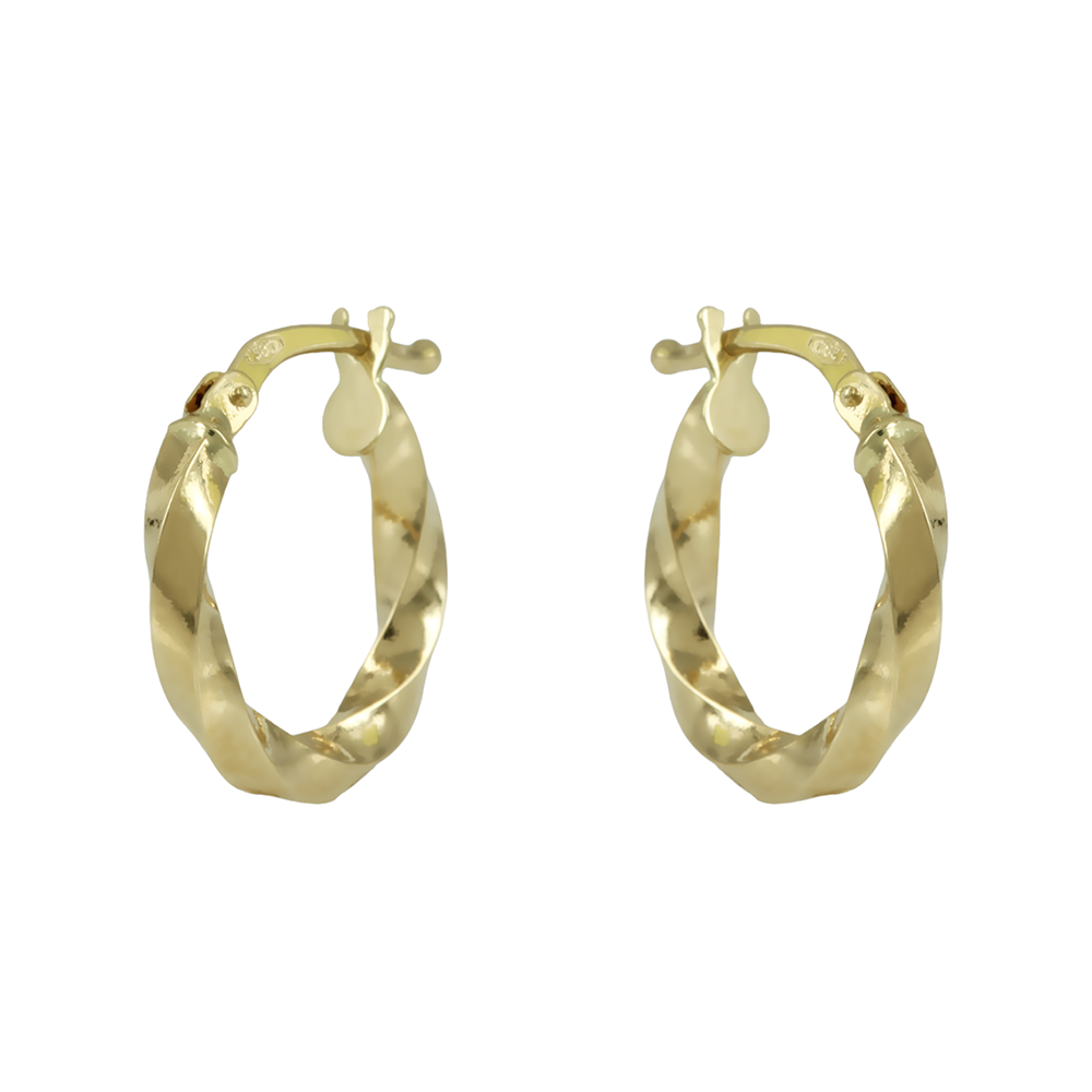 Earring rings Yellow gold K14 Code 012054