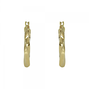 Earring rings Yellow gold K14 Code 012055