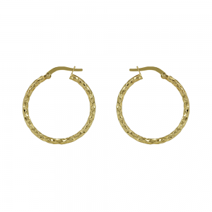 Earring rings Yellow gold K14 Code 012056
