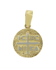 Christian pendant Yellow and white gold K14 Code 012058