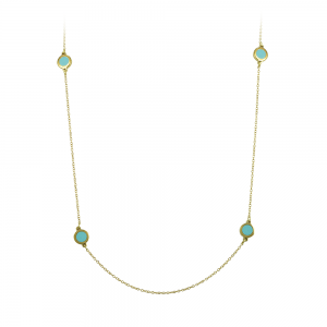 Necklace Yellow gold K14 with Ceramic Code 012225