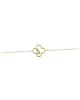 Bracelet Cross shape Yellow gold K14 with diamond Code 012234