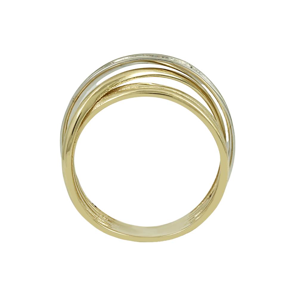 Ring Yellow and white gold K14 Code 012430