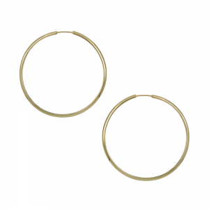 Σκουλαρίκια κρίκοι Κίτρινος χρυσός Κ14 Κωδικός 012534