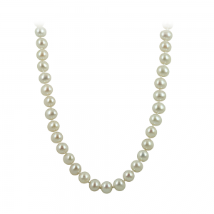 Necklace Yellow gold K14 with pearls Code 012972