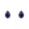 Earrings Yellow gold K14 with semiprecious stones Code 013035