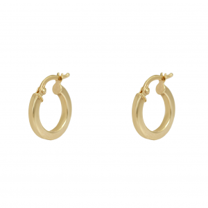 Earring rings Yellow gold K14 Code 013048