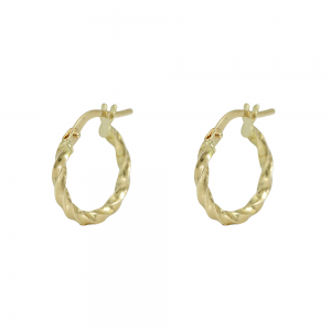 Earring rings Yellow gold K14 Code 013049