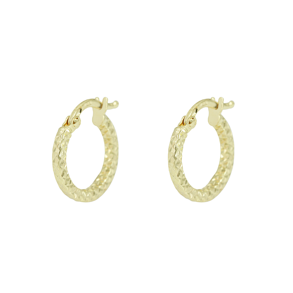 Earring rings Yellow gold K14 Code 013052