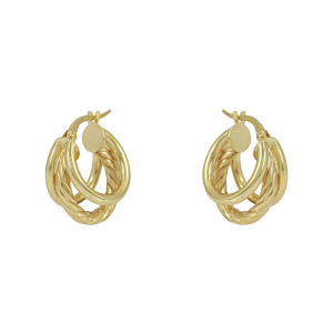 Earring rings Yellow gold K14 Code 013065