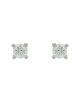 Diamond earrings White gold K14 Brilliant cut Code 013175