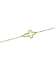 Bracelet Cross Yellow gold K14 with diamond Code 013178