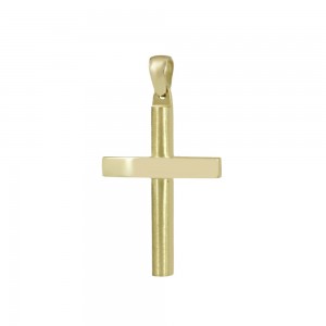 Αντρικός σταυρός Κίτρινος χρυσός K14 Κωδικός 013647