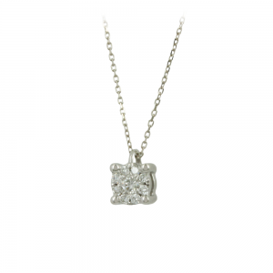 Diamond necklace White gold K18 Brilliant cut Code 011860