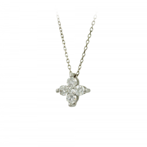 Diamond necklace White gold K18 Brilliant cut Code 011862