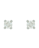 Diamond earrings White gold K14 Brilliant cut Code 013174