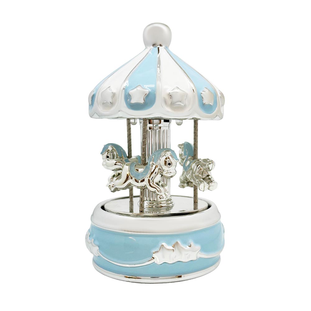 Carousel με στοιχεία ασημιού και Led φωτισμό Κωδικός 013305
