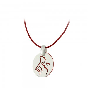 Pregnancy pendant of Silver 925 Plated Code 007673