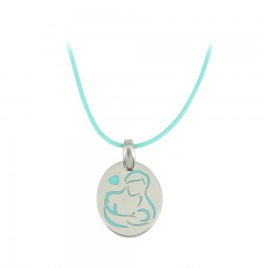 Pregnancy pendant of Silver 925 Plated Code 007688