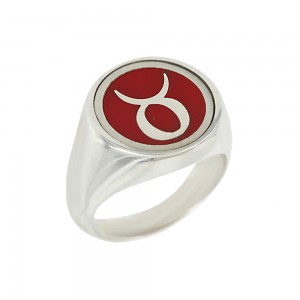 Ring of Silver 925 Sign of Taurus Plated Code 007714