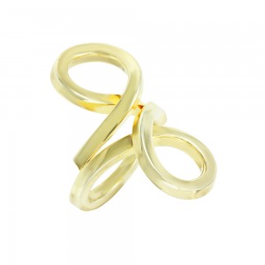 Ring of Silver 925 Yellow gold plated Code 007778