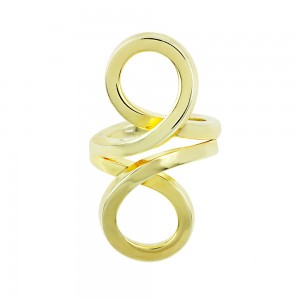 Ring of Silver 925 Yellow gold plated Code 007778