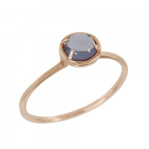 Ring of Silver 925 Pink gold plated Code 007808