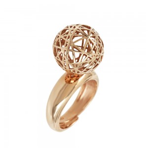 Ring of Silver 925 Pink gold plated Code 007812
